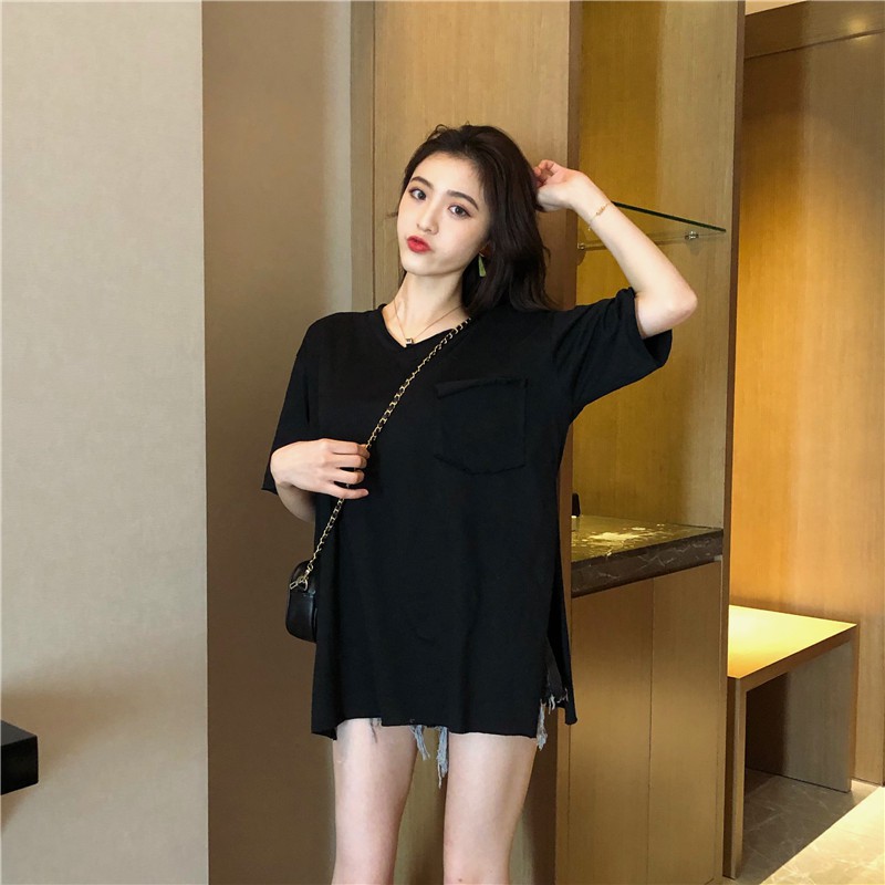 Ao thun nu tay lo dang dai xe ta thoi trang cao cap