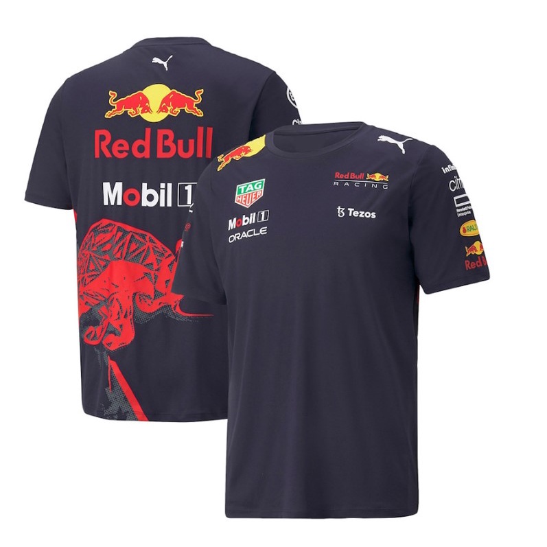 Áo Thun Tay Ngắn Họa Tiết Xe Máy martin Redbull 2022 New F1 aston martin Cho Nam