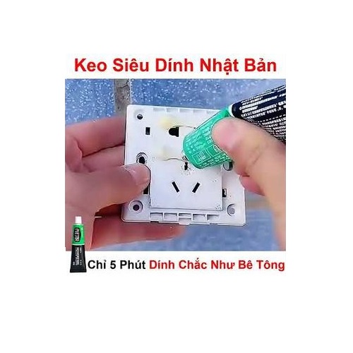 Keo siêu dính Nhật Bản tuýp 60g, chỉ 5 phút dính siêu chắc, siêu bền 10 năm không bong