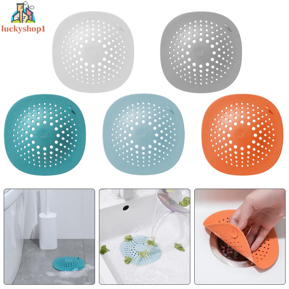 Miếng Chặn Tóc Bằng Silicon Mới Bảo Vệ Cống Thoát Nước Bồn Rửa Nhà Tắm