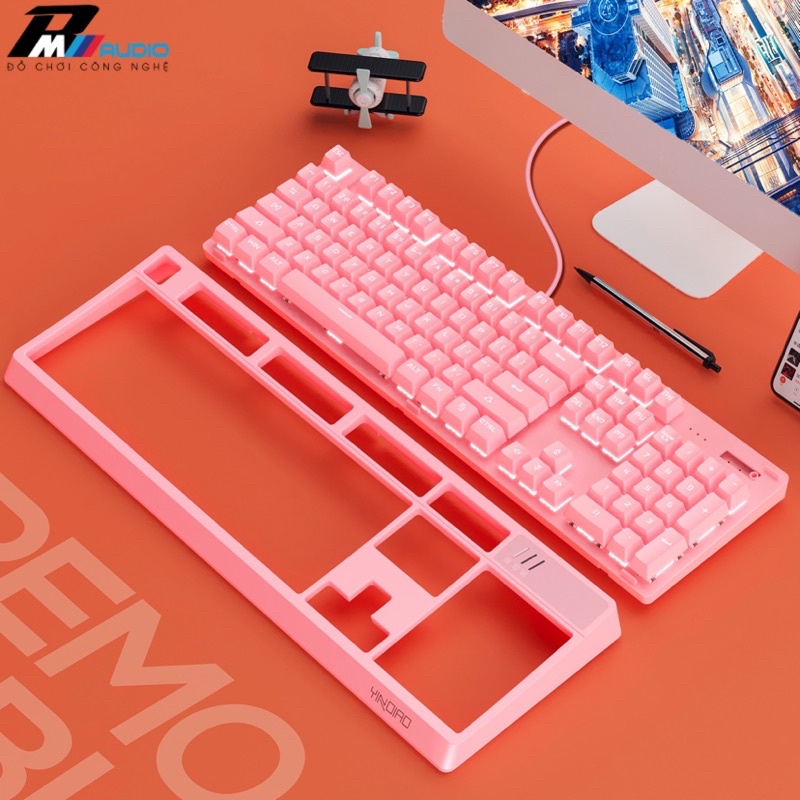 BÀN PHÍM CƠ CÓ DÂY K300PRO LED RGB 22 CHẾ ĐỘ CHO MÁY TÍNH LAPTOP CHƠI GAME,LÀM VIỆC VĂN PHÒNG-BẢO HÀNH LỖI 1 ĐỔI 1