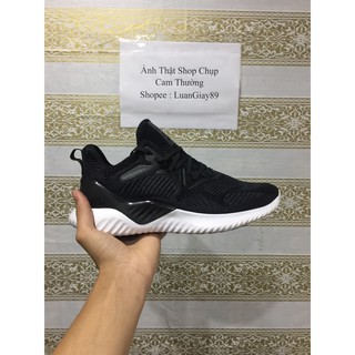 Giầy thể thao ALPHABOUNCE đen đế màu trắng