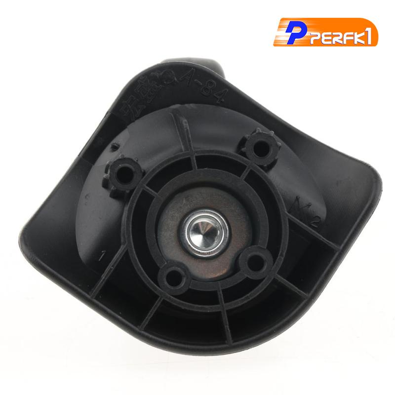 1 Cặp Bánh Xe Đẩy Hành Lý Xoay 360 Độ Không Ồn Perfk1 ° Bánh Xe Xoay Màu Đen A84 A84