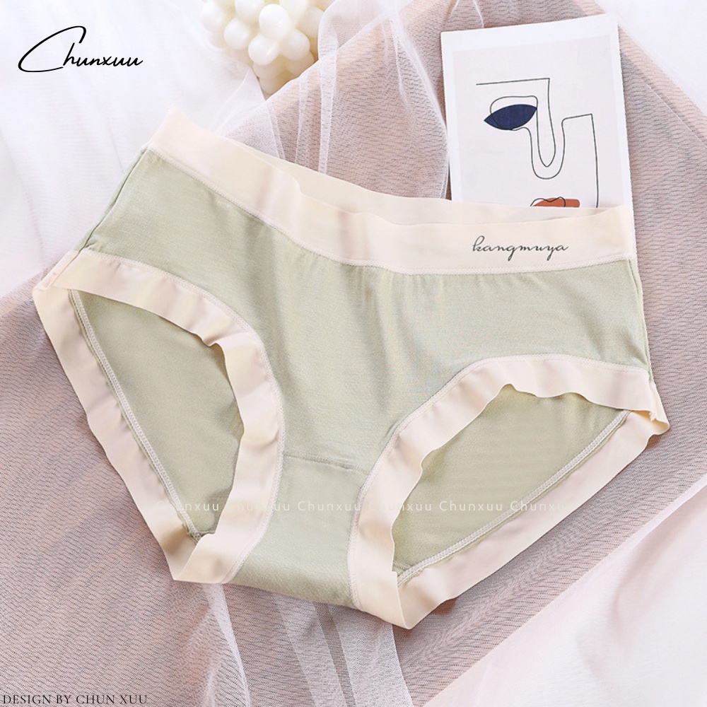 Quần lót nữ cotton bo viền cạp chun êm ái dễ chịu, chất vải thoáng mát ChunXuu QC121