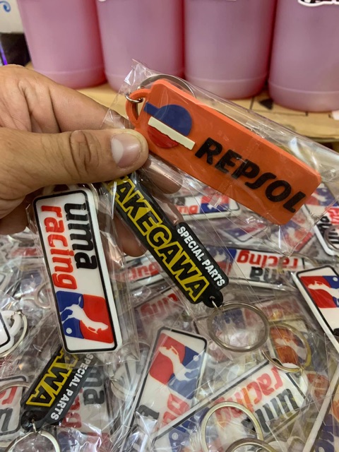 Móc khoá cao su hai mặt siêu đẹp