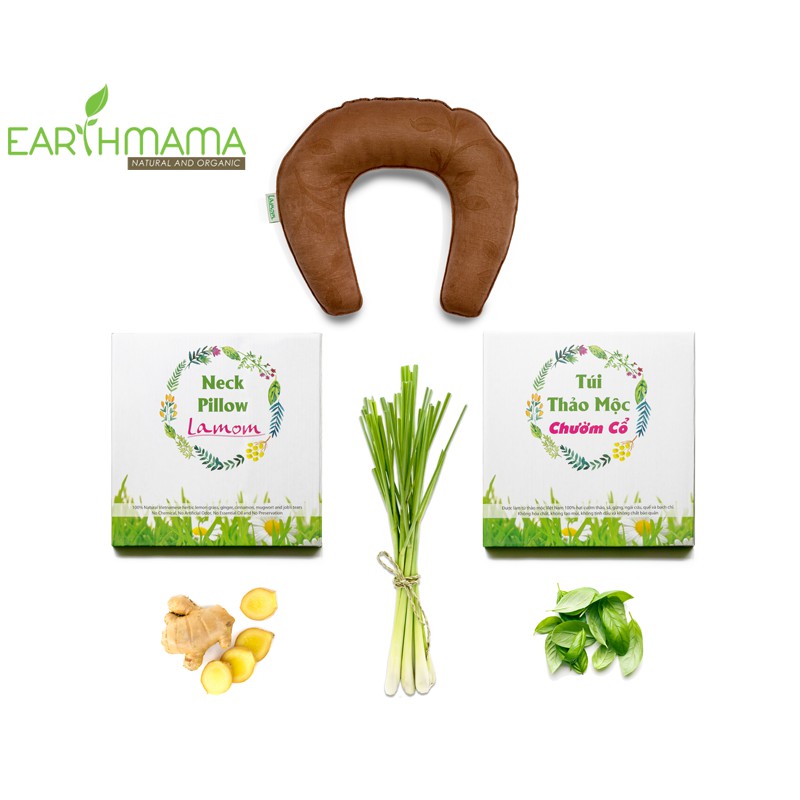Gối chườm cổ thảo mộc Lamom