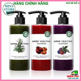 Sữa rửa mặt sữa rửa mặt sủi bọt khí "3in1" tẩy trang-rửa mặt-thải độc tố byvibes wonder bath