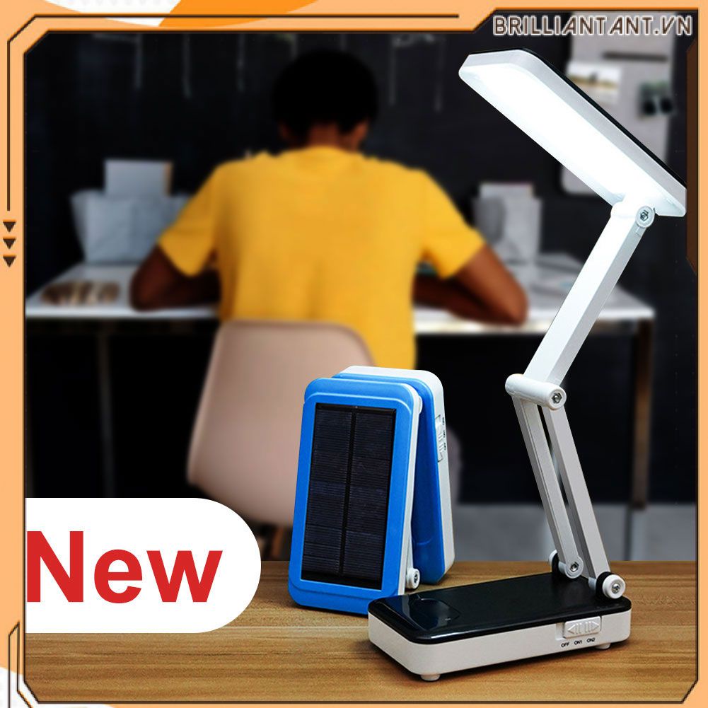 Năng Lượng Mặt Trời Để Bàn Đa Chức Năng Chấp Bút Đèn Học Đèn Sạc Đọc Đèn Ngủ Led Bri