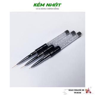 Cọ vẽ nét cán đá 3 cỡ 5mm 9mm 11mm