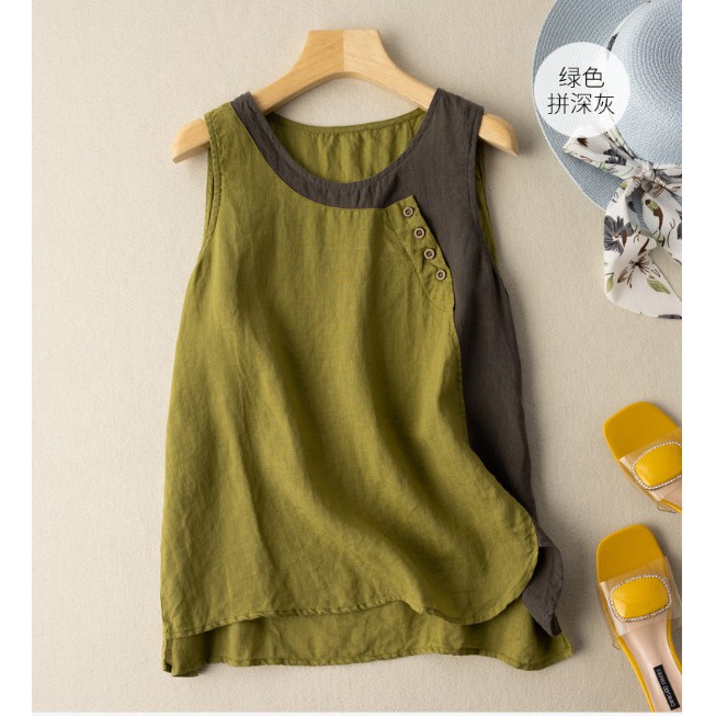 áo kiểu nữ mùa hè - chất đũi nhăn cực mềm, mát (SP9) | BigBuy360 - bigbuy360.vn