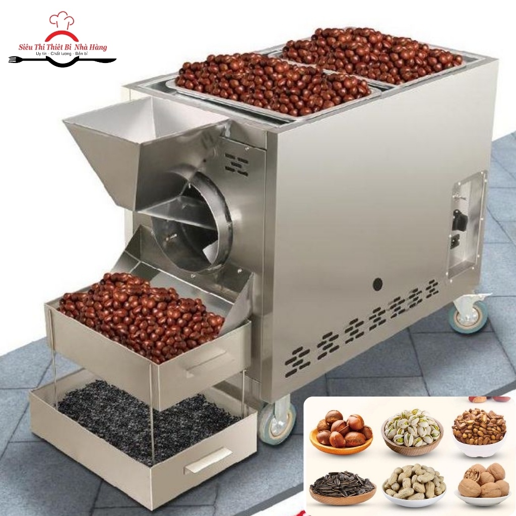 Máy rang hạt, máy rang hạt dẻ 5-7 kg_HÀNG CHÍNH HÃNG bảo hành 12 tháng