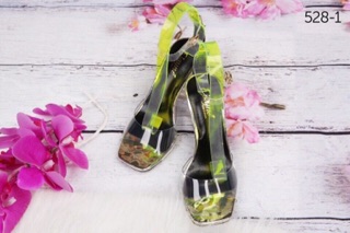 Sandal gót trong suốt 7p