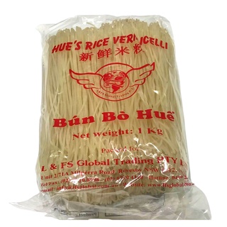 BÚN BÒ HUẾ, BÚN KHÔ SỢI TO, DAI, NGON