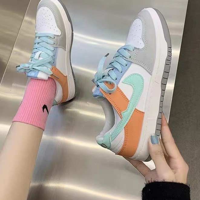 Giày thể thao nữ cổ thấp đế bằng cao 4cm bata shadow candy mềm êm