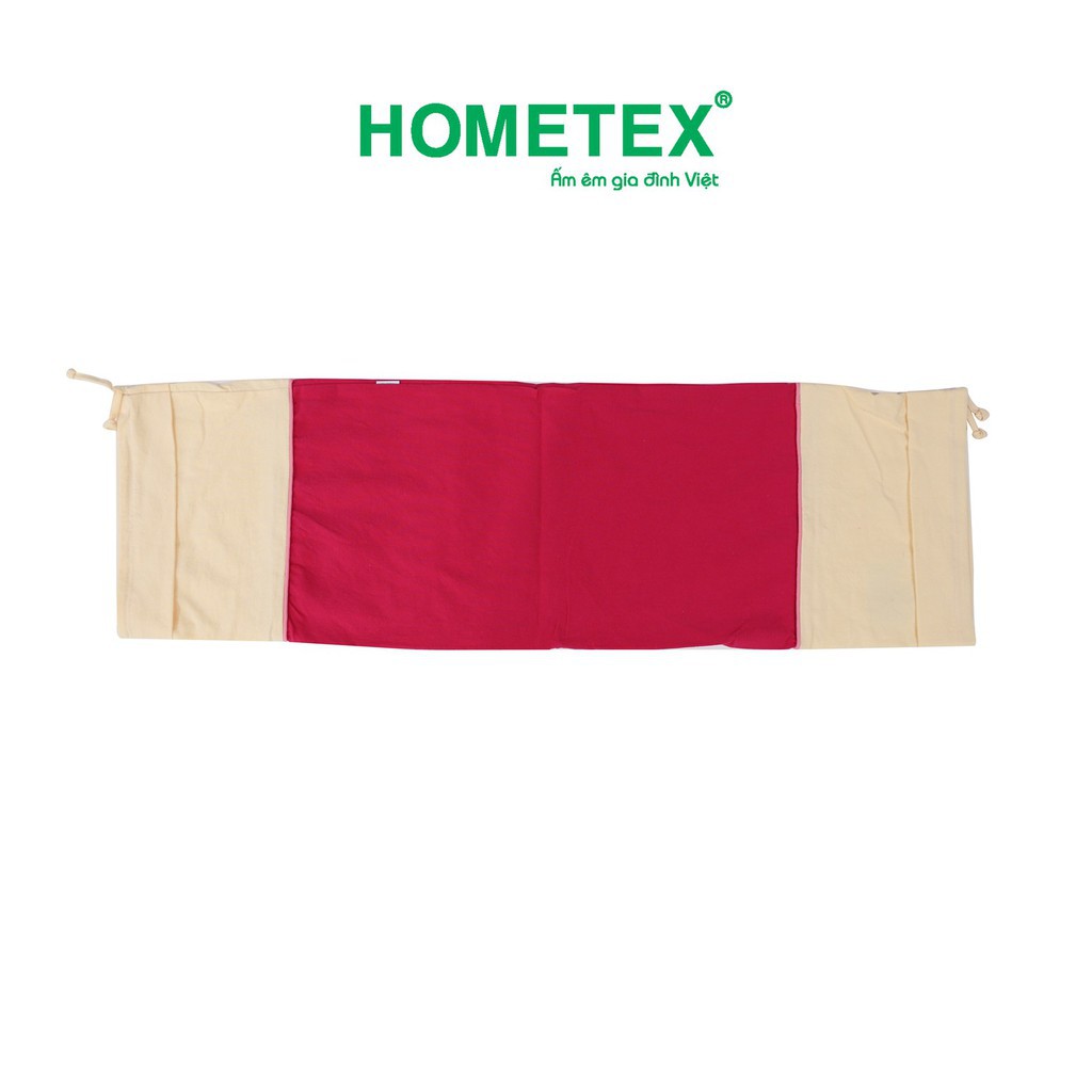 Vỏ gối ôm Hometex cho bé 22x55, 25x80,30x90cm có bèo cotton xốp màu