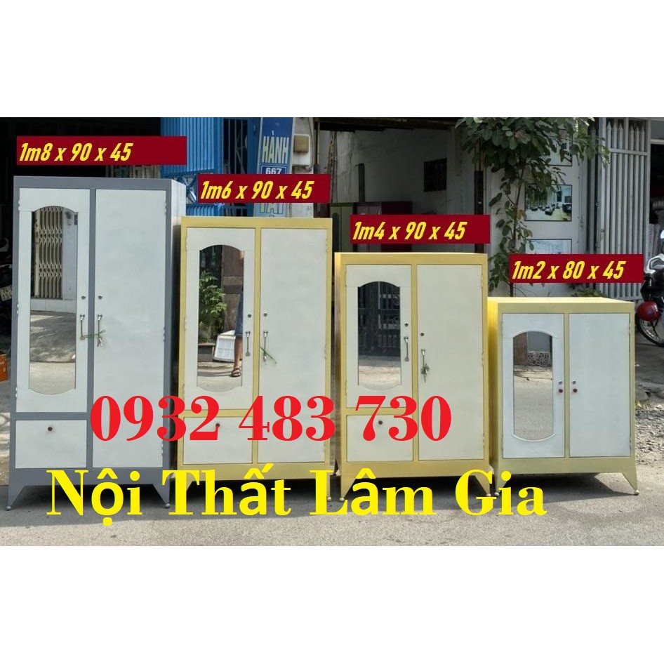 Tủ quần áo sắt sơn dầu cao 1m8 rộng 90cm màu xanh lá cây tại HCM | BigBuy360 - bigbuy360.vn