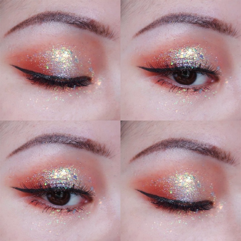 [Hàng mới về] Bảng phấn mắt 9 màu sắc hiệu ứng lì/ ánh nhũ lấp lánh thời trang