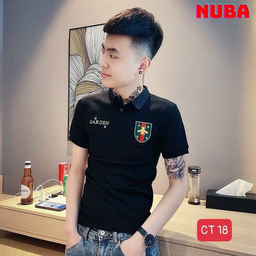 Áo thun nam cổ bẻ cao cấp mẫu mới, áo phông đẹp giá rẻ,AT 20