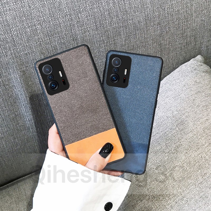 Ốp điện thoại cứng phối vải cho Xiaomi Mi 11T Pro Xiaomi 11T Xiaomi 11TPro