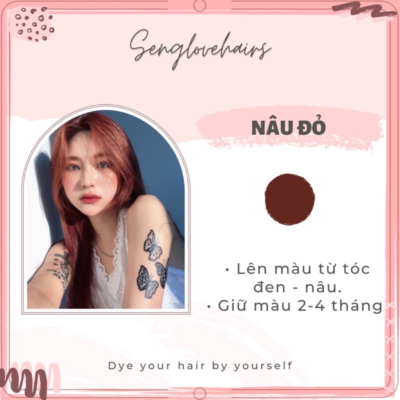Thuốc nhuộm tóc màu NÂU ĐỎ