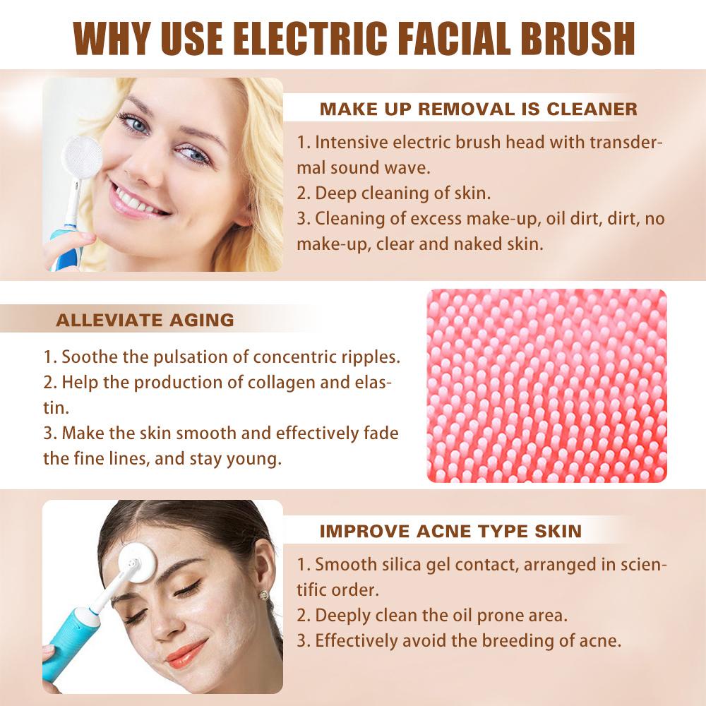 Đầu Bàn Chải Silicone Thay Thế Cho Bàn Chải Đánh Răng Massage