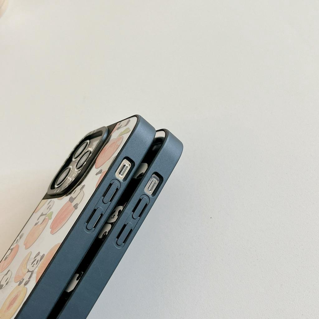 Ốp Điện Thoại Chống Sốc Tráng Gương Hình Gấu Trúc Cho iPhone 14Promax 14Pro 14 13Promax 13Pro 13 12 12Promax 11