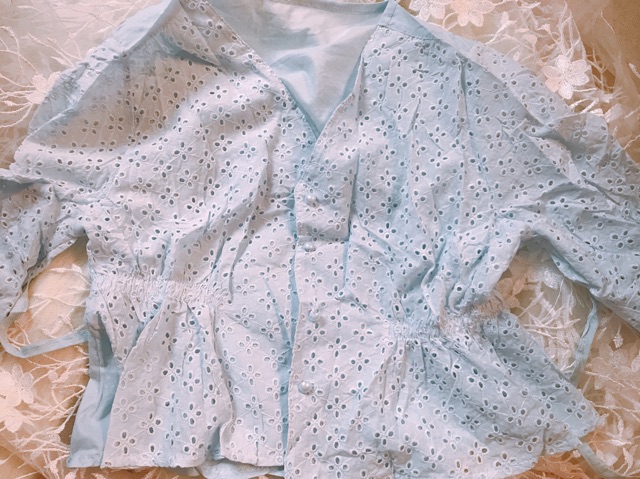 Áo kiểu tiểu thư bo eo - Hình thật ở cuối | BigBuy360 - bigbuy360.vn