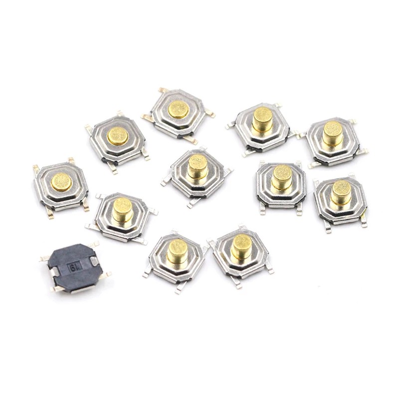 Bộ 10 Công Tắc Nút Bấm Smd 4x4 X 1.5mm 4x4 X 1.5mm ~ 7mm 4x4 X 1.5mm ~ 7mm 5.2mm X 5.2mm Chuyên Dụng