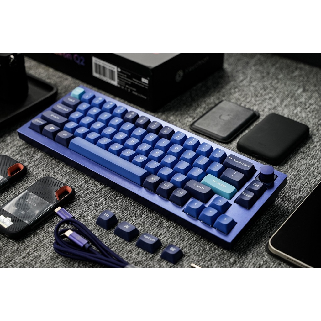 Hàng Chính Hãng - Bàn phím cơ Keychron Q2 Knob   -Bảo hành 12 tháng