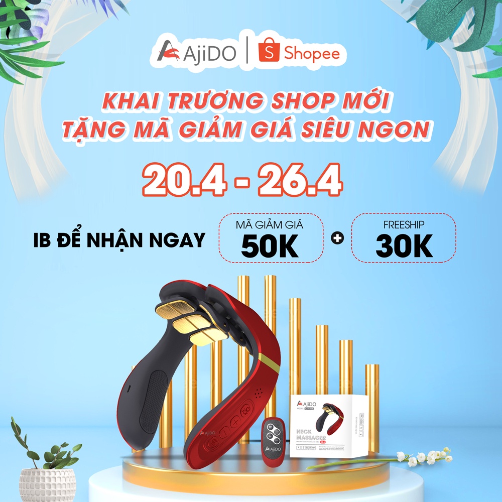 Máy Massage Cổ Vai Gáy GJ-6688 Chính Hãng [12 Đầu Mát Xa Điện Cực] - Thiết bị Matxa Thông Minh (HDSD Tiếng Việt Word)