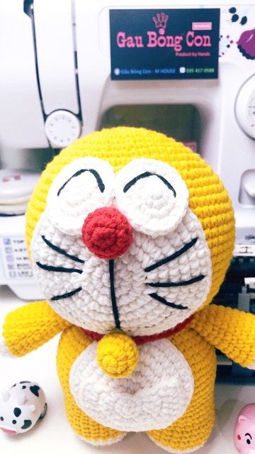 Doraemon bằng len handmade - Doremi - Gấu bông len - quà cho bé