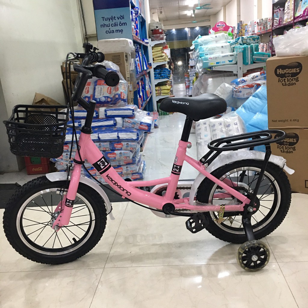 Xe đạp trẻ em, xe đạp bé gái Kaqixiong bé gái duyên dáng và nữ tính hơn size 18 cho bé từ 6-8t