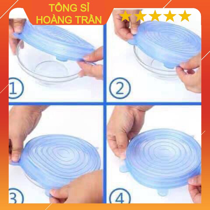 Sét 6 màng bọc thực phẩm silicon