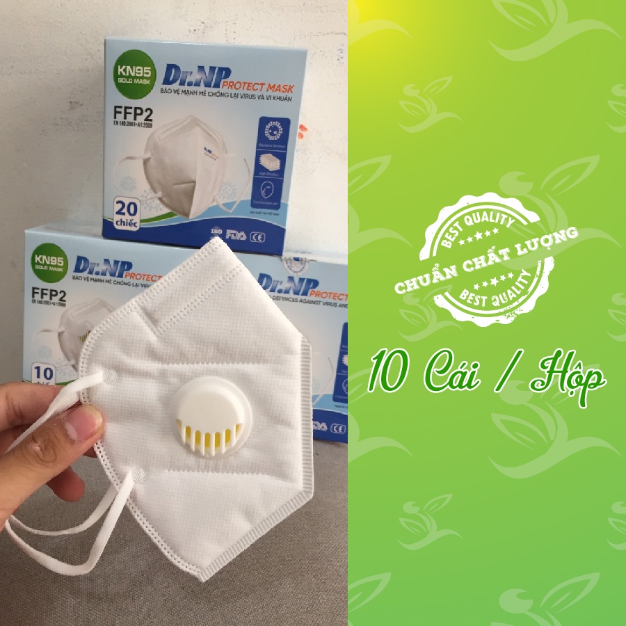 [Hộp 10 Cái]Khẩu trang N95 Có Van Thở, khẩu trang kháng chuẩn N95 5 lớp hàng chuẩn Y Tế Dr.NP - Siêu Thị Hạnh Phúc | BigBuy360 - bigbuy360.vn
