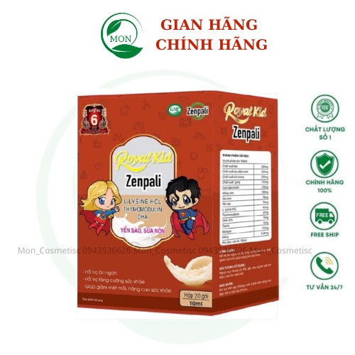 Siro Royal Kid của Zenpali Chính Hãng Siro Ăn Ngon, Giúp Bé Tăng Cân, Tiêu Hoá Tốt, Tăng Cường Đề Kháng, Hết Táo Bón