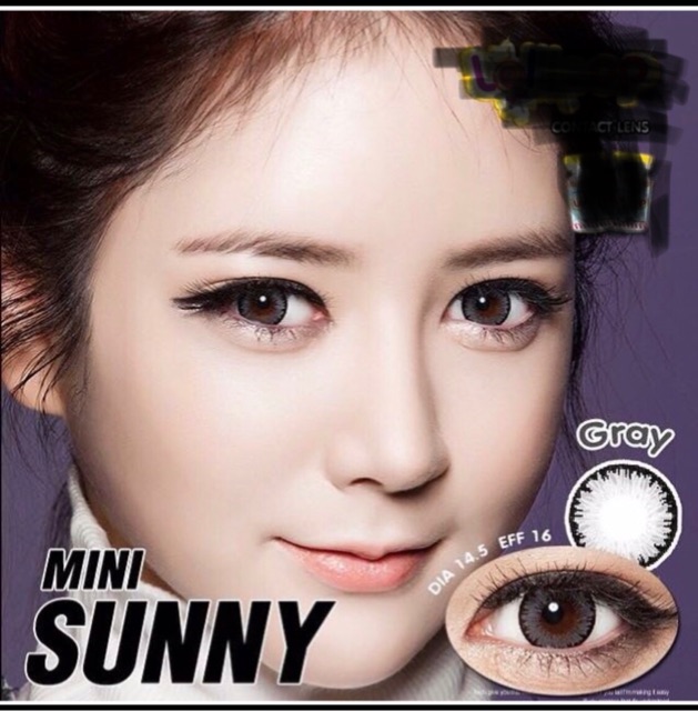 giá 1 cặp lens cận xám tây có LỆCH ĐỘ sẵn 0-6 độ kính áp tròng cận màu xám kính giãn tròng Hàn Quốc L2-006 gray
