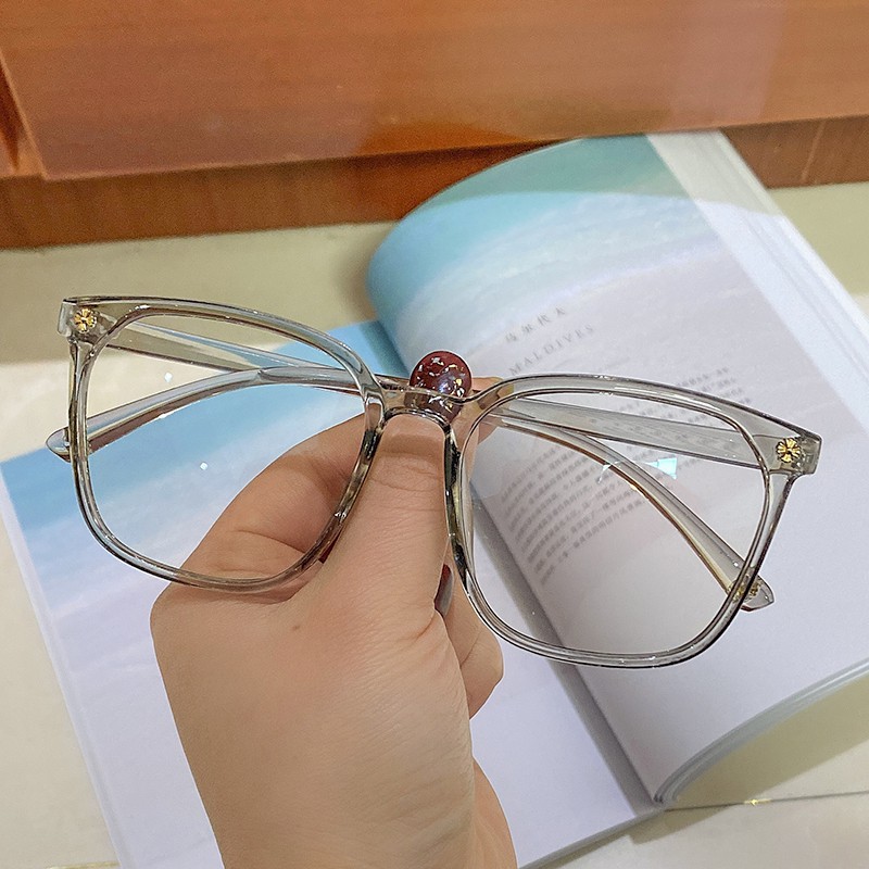 Mắt kính gọng tròn trong suốt chống ánh sáng xanh cho nam nữ