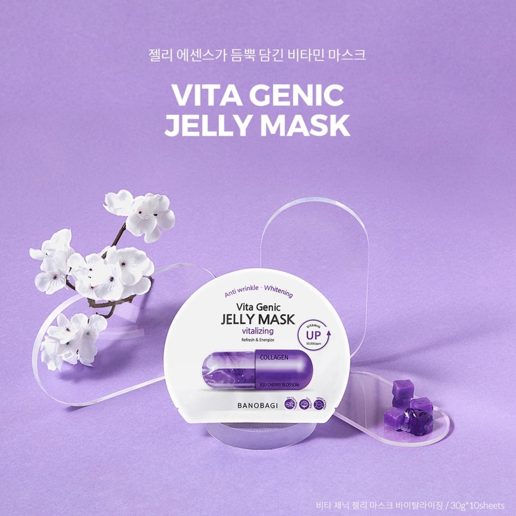Mặt Nạ Giấy Banobagi Jelly Vita Genic Mask Viên Thuốc Bổ Sung Vitamin Thần Thánh 30ml | WebRaoVat - webraovat.net.vn