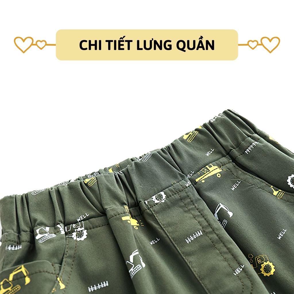 Quần short Kaki bé trai 27Kids WELLKIDS Quần đùi nam cho trẻ từ 2-10 tuổi BSKK1