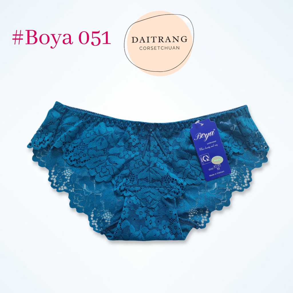 [Mã SRBACK010912 hoàn 20K xu đơn 50K] Quần lót ren nữ Boya 051 cạp thấp sexy (được chọn màu) | BigBuy360 - bigbuy360.vn