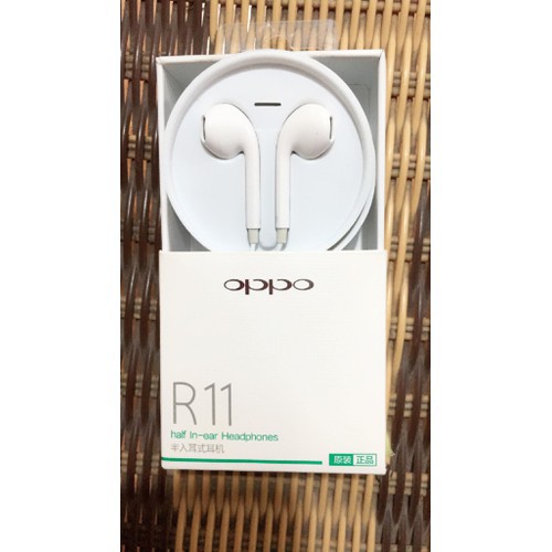 Tai nghe Oppo R11 có Mic đàm thoại, Jack tròn 3.5mm tương thích máy MP3, samsung, iphone, ipad, vivo, huawei