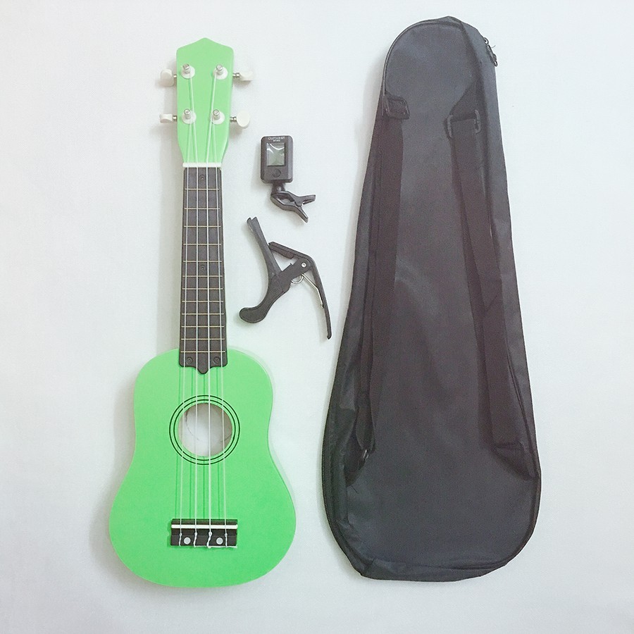 Đàn Ukulele Soprano Tặng Bao Vải + Capo + Máy Lên Dây Điện Tử Tuner - Mua 1 Tặng 7 - HÀNG CÓ SẴN