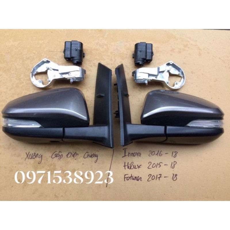 Trọn bộ gập gương tự động cho toyota innova, fortuner, hilux 2017-2020