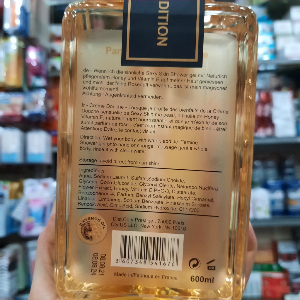 Sữa tắm hương nước hoa Sexy Skin Honey 600ml cao cấp
