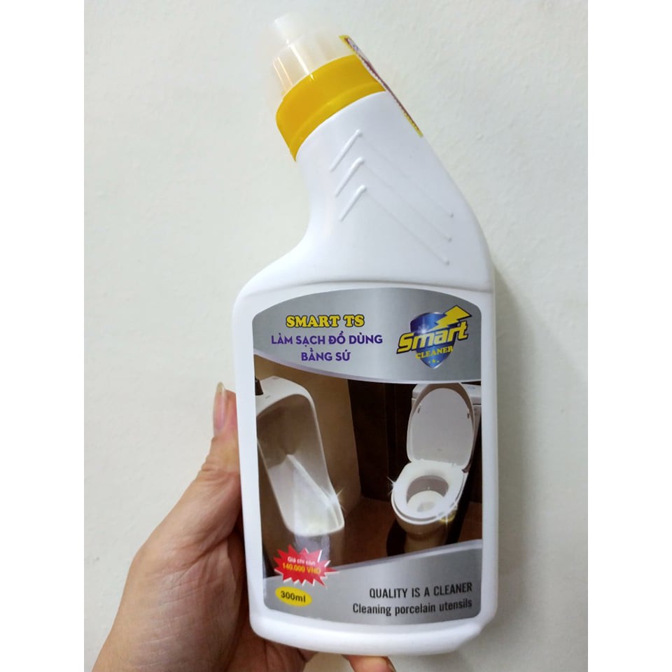 Smart TS- chai 300ml- Nước tẩy rửa làm sạch đồ dùng bằng sứ như chậu rửa, bồn cầu... siêu nhanh, siêu sạch.