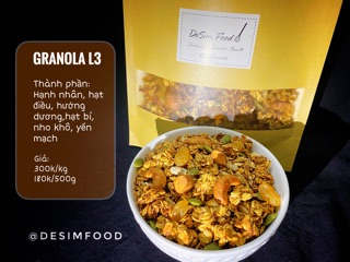 Ngũ cốc granola handmade giảm cân/tăng cân l3
