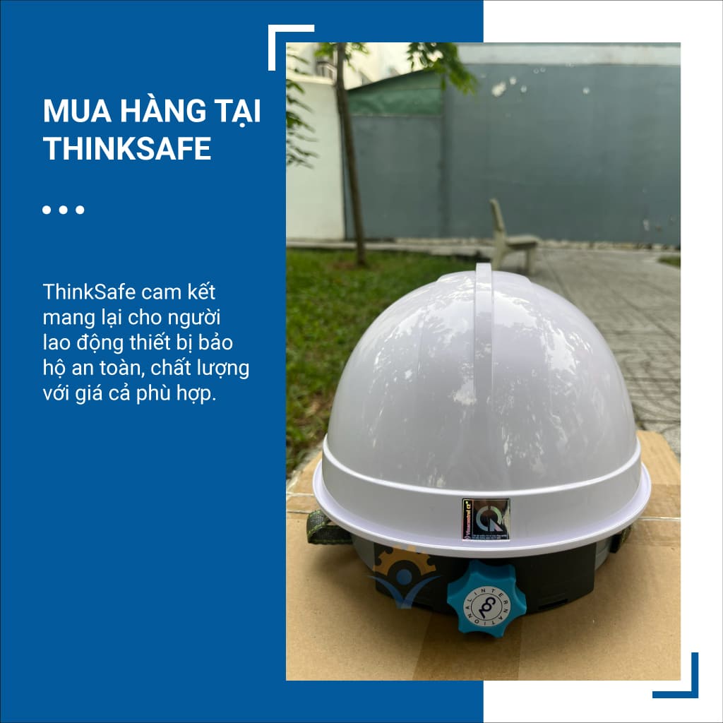 Nón bảo hộ  cao cấp COV E001 Hàn Quốc, mũ công trình nhựu ABS bảo vệ đầu, chống va đập đâm xuyên an toàn COV - THINKSAFE
