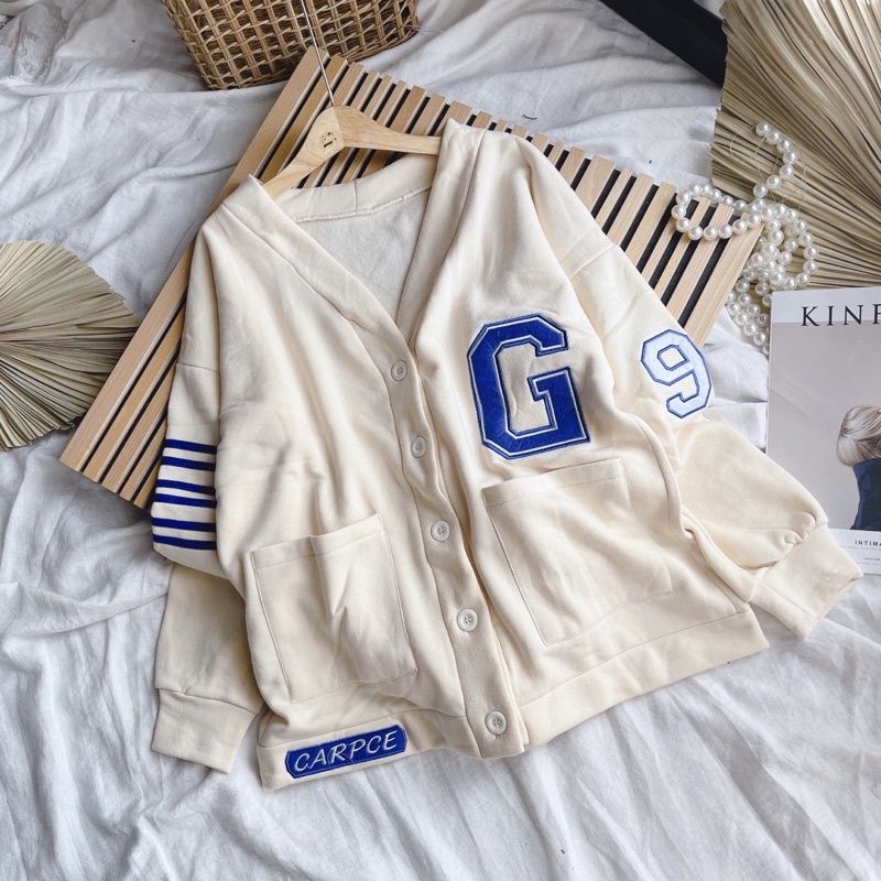 ÁO KHOÁC CARDIGAN KEM CHỮ G (TH)
