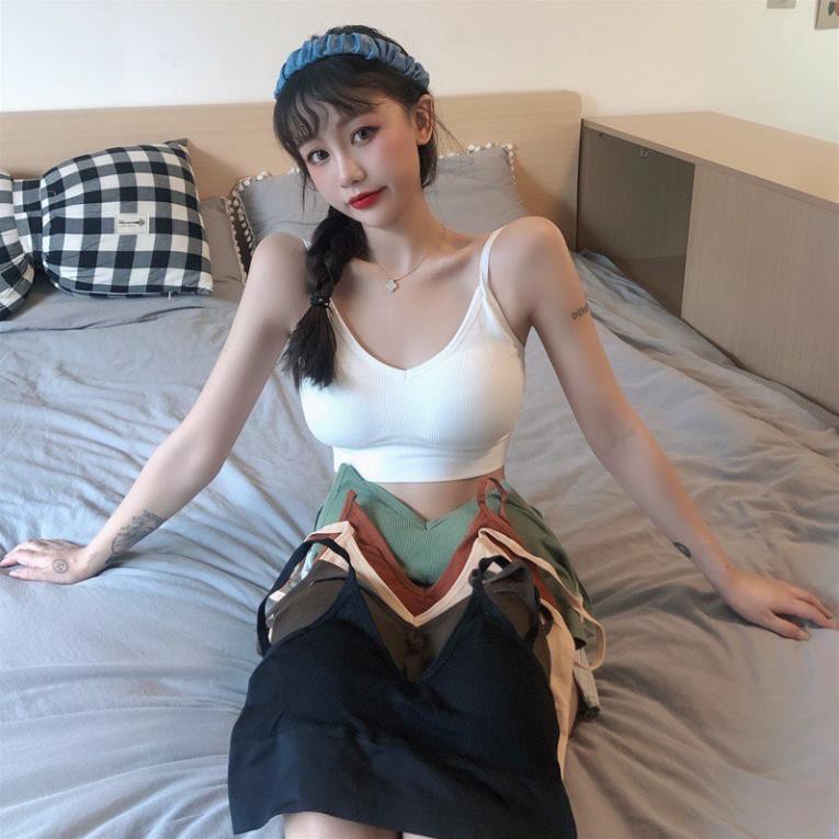 Áo lót nữ - Áo bra len tăm khoét lưng nâng ngực gợi cảm chữ U siêu hót kèm mút đệm mỏng | BigBuy360 - bigbuy360.vn