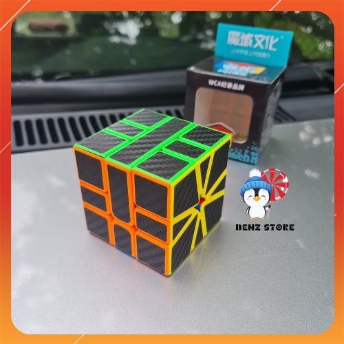 Rubik 3x3 biến thể Square Carbon